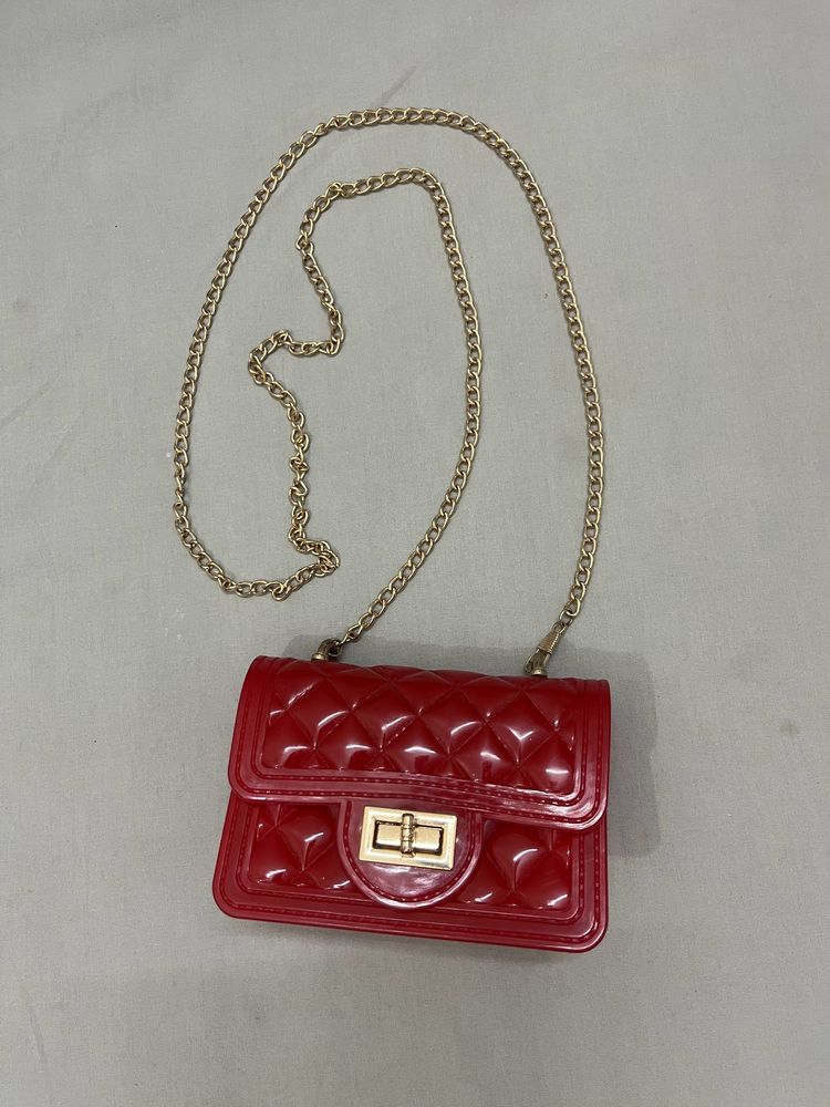 Red Mini Sling Bag