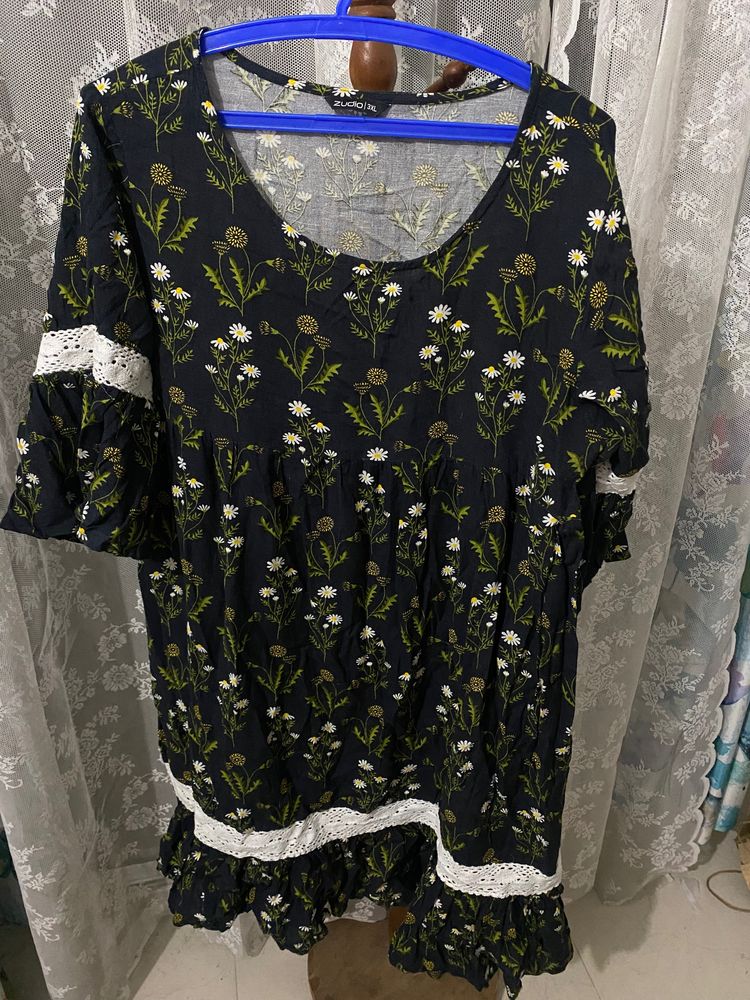 Zudio Floral Dress, Size 3XL