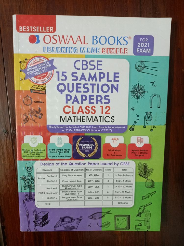 Oswaal Books CBSE 15 Sample Qp Class 12 Maths