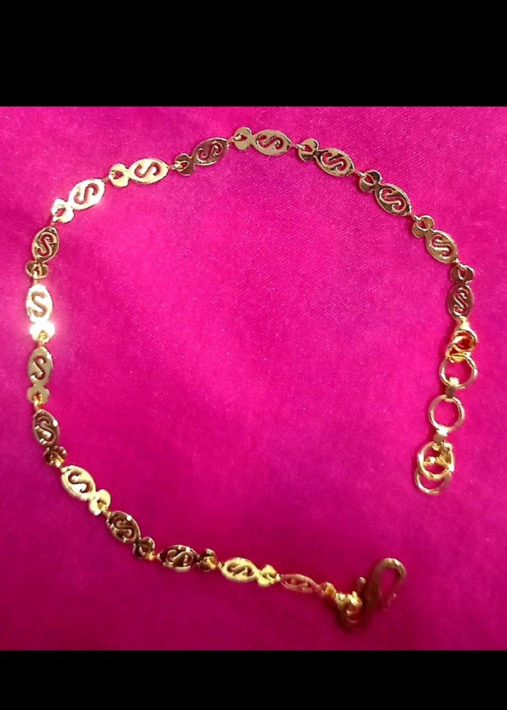 Adjustable Gold Plated S-shaped Bracelet