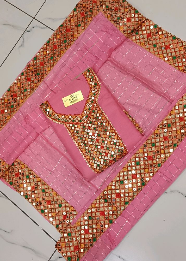 Light Pink Beautiful Suit With Heavy Dupatta