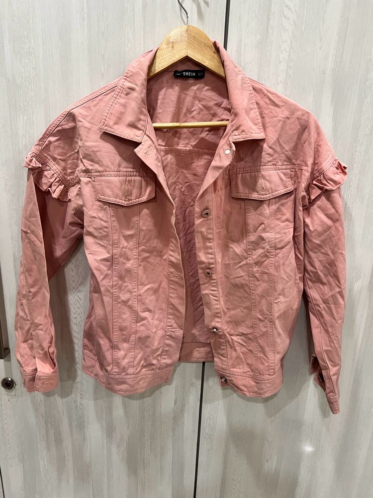 Peach Denim Jacket