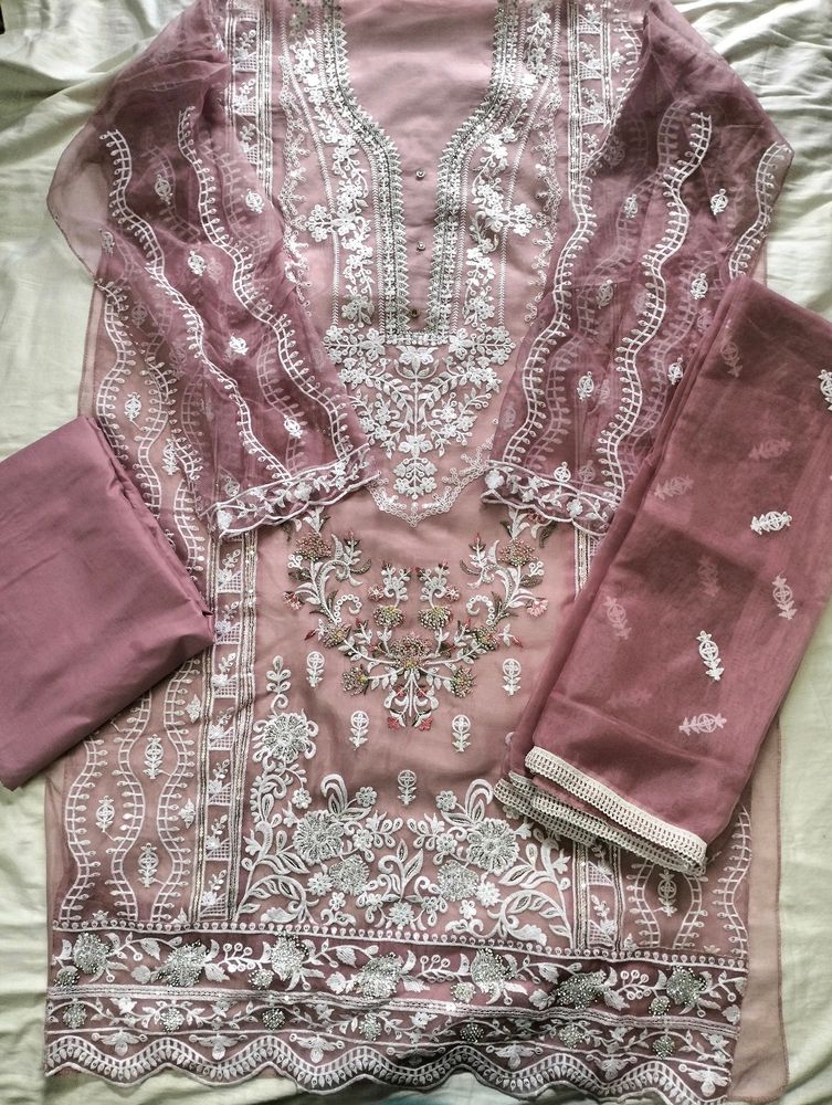 Pakistani Organza Suit Set