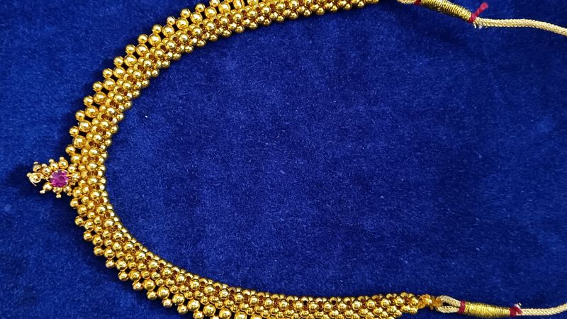 Gold Moti Necklace