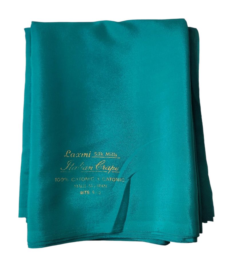 New Beautiful Sea Green Saree Plain Soft Shining