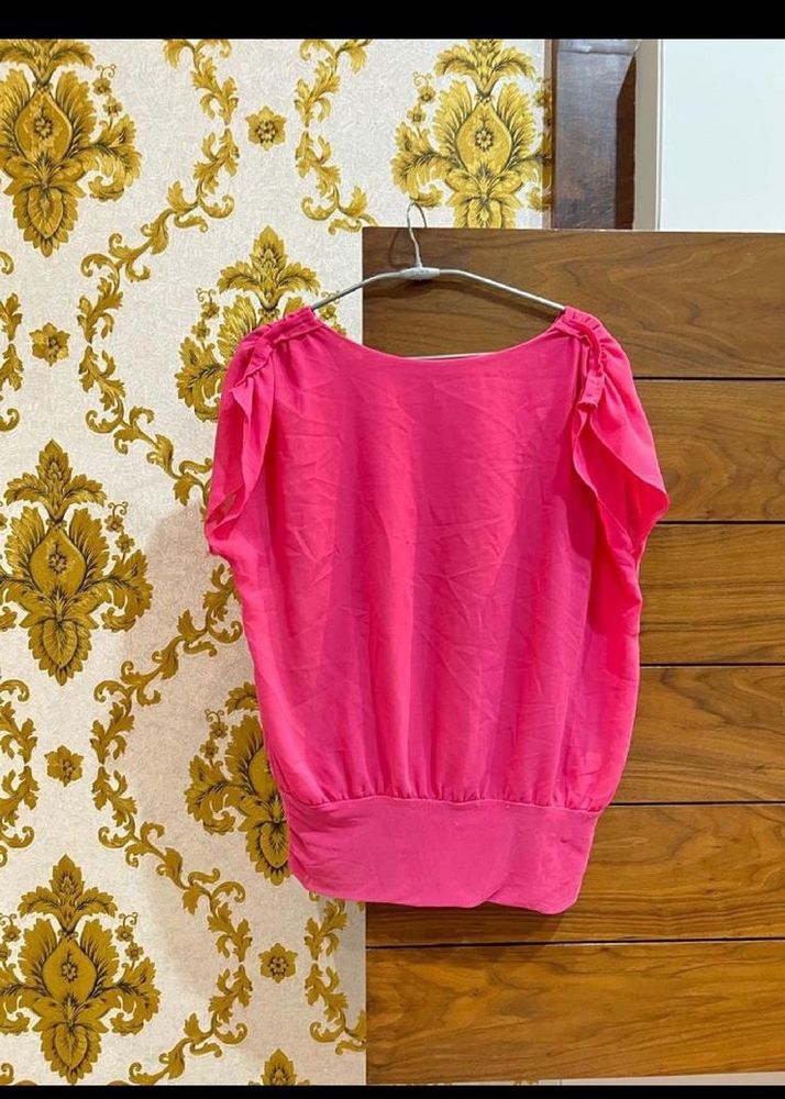 VEROMODA: PINK BALLOON TOP