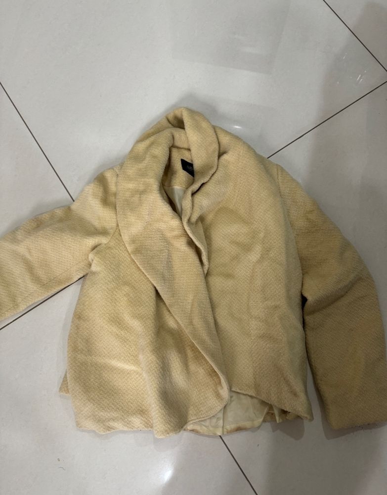 Beige Woollen Jacket