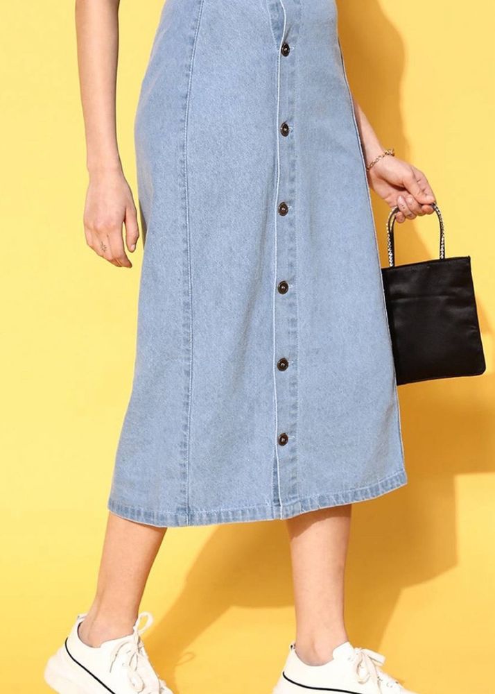 Women Long Denim Skirt♥️