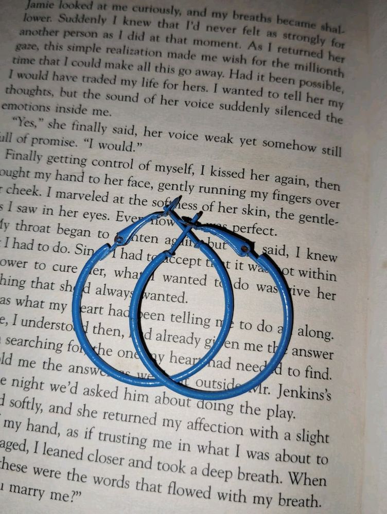 Hoop Earring (Blue Colour)