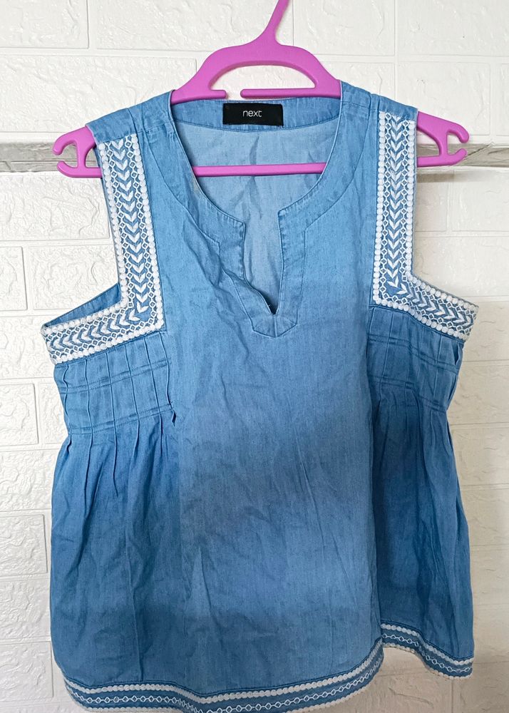 Very Nice Quality Denim Top For Sale