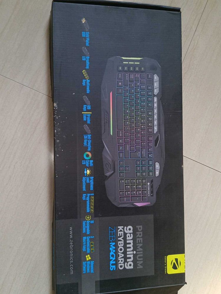 Zeb-Magnus Gaming Keyboard with 4 Modes Multicolor