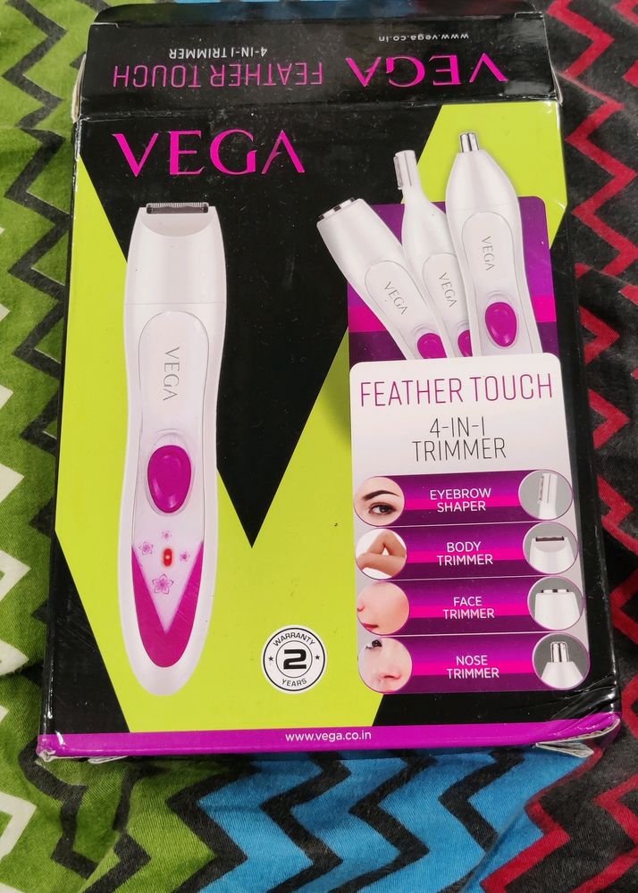 vega 4 in 1 trimmer for ladies, painless hair removal