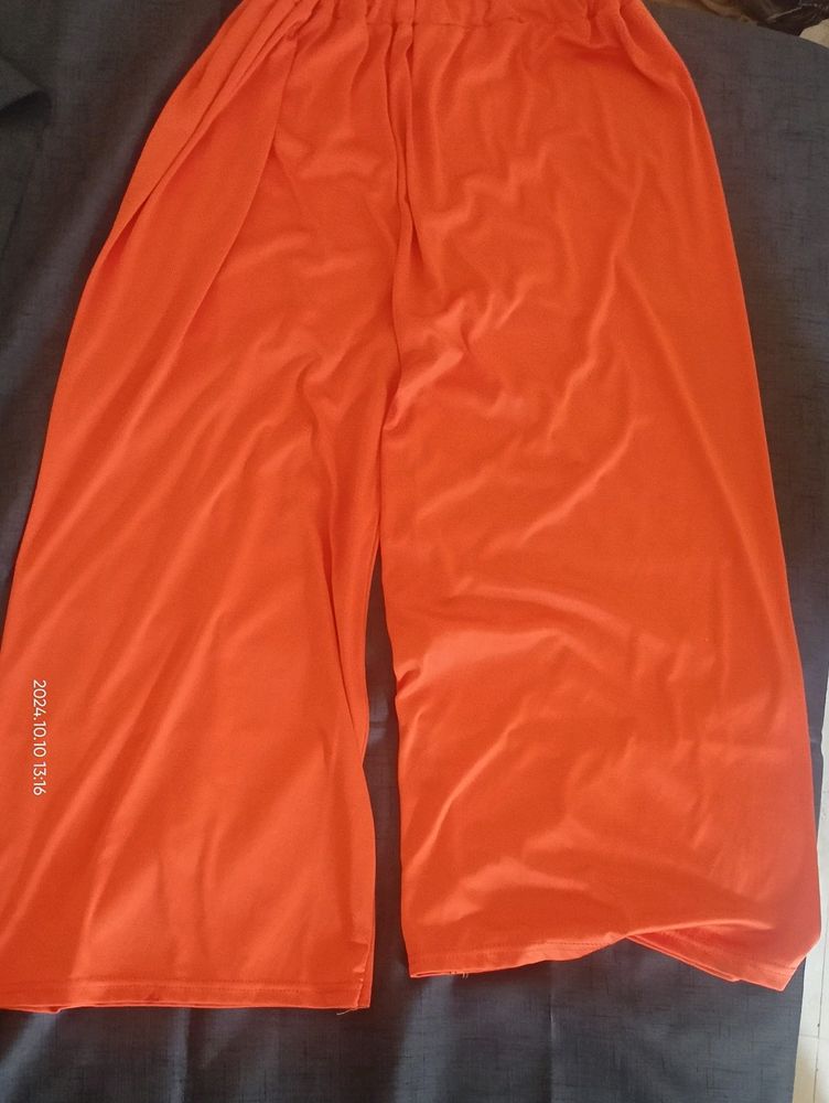 Orange Palazzos For Women