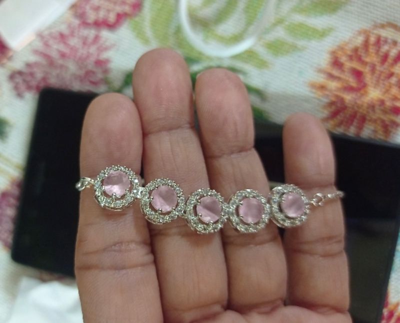 Silver American Diamonds Bracelet