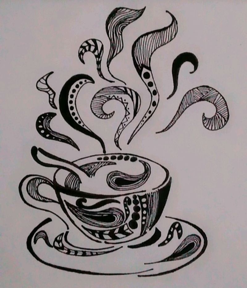 Coffee Doddle Art