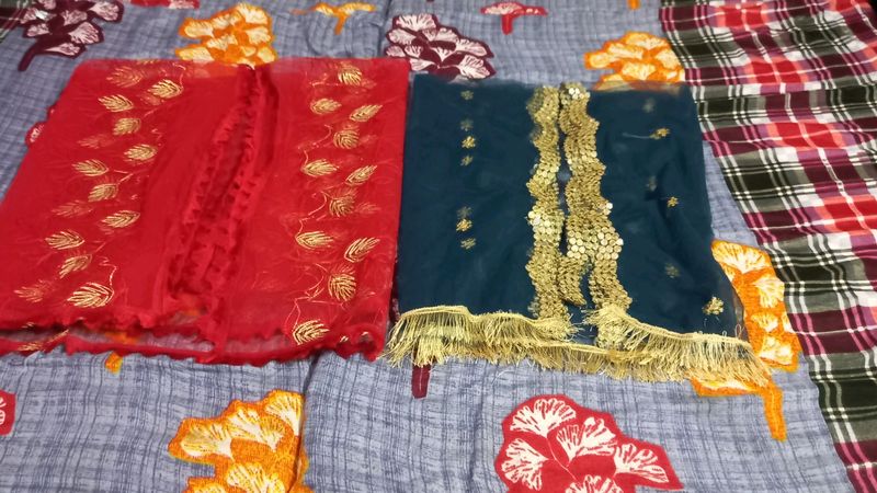 2 New Dupattas With Out Tag