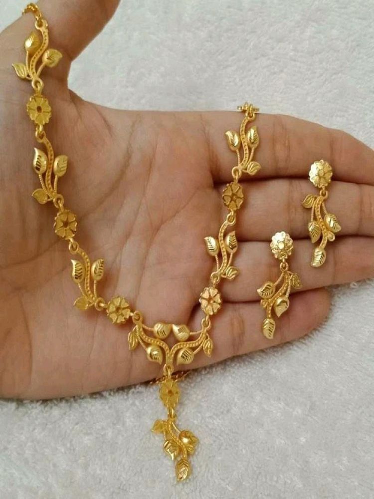 Gold Plated Jewellry Set For Women and girl