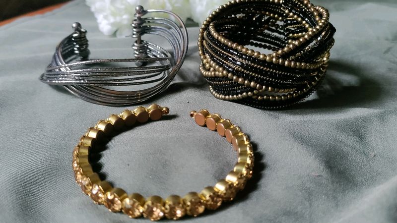 Three Bracelet Kada Style