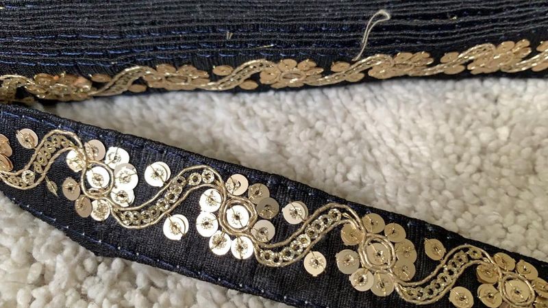 Black And Gold Designer Lace On 50% Sale