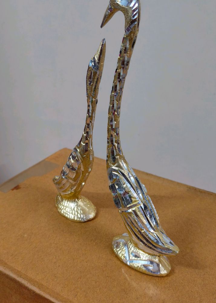 Beautiful Duck Pair In metal