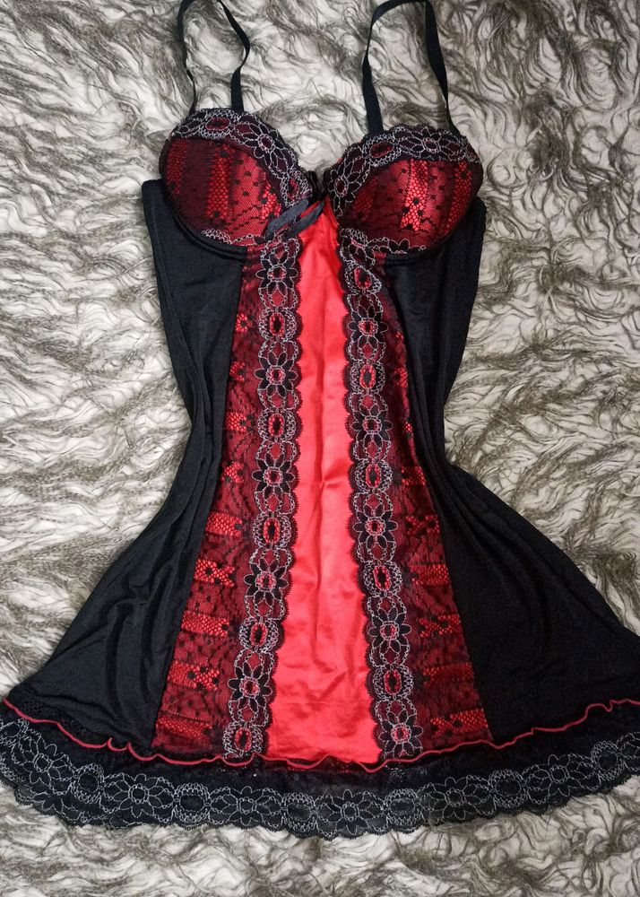 Red Lace Vampy Gothic Dress