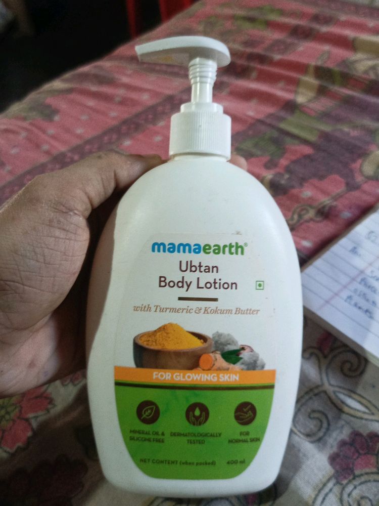 MamaEarth Ubtan Body Lotion 80% Remaining