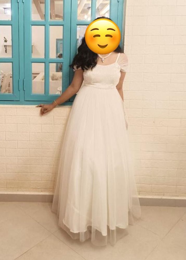 White Gown For Girls