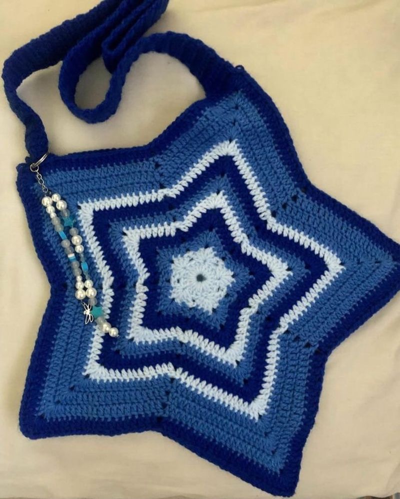 Crochet Star Shaped Bag