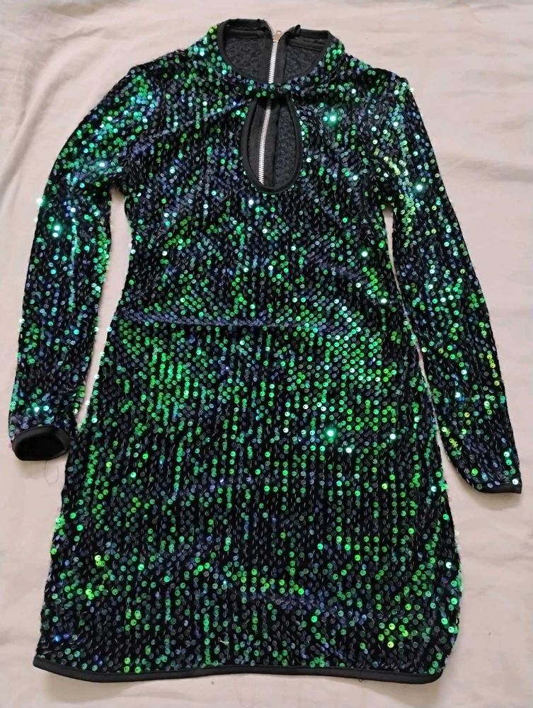 Green Sequin Dress