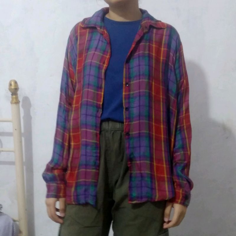 ZARA Oversized Checked Shirt