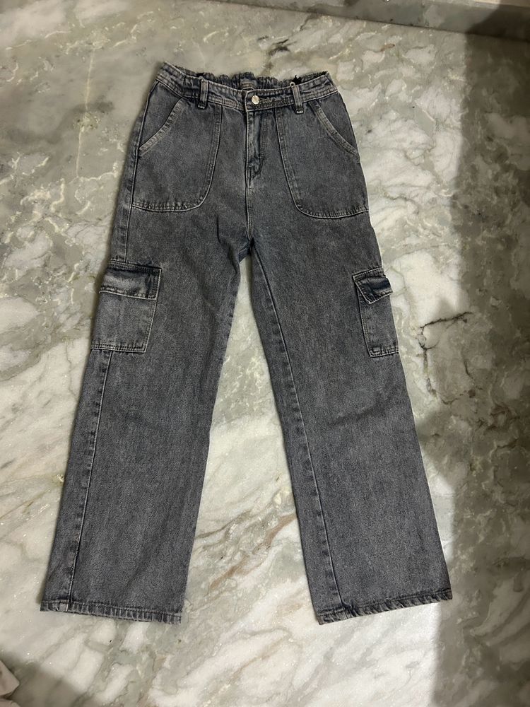 Cargo Charcoal Jeans