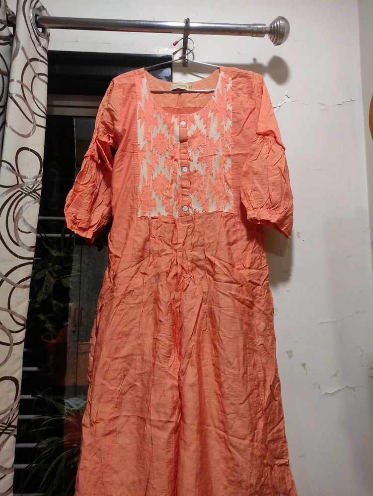 A Coral Color Kurta