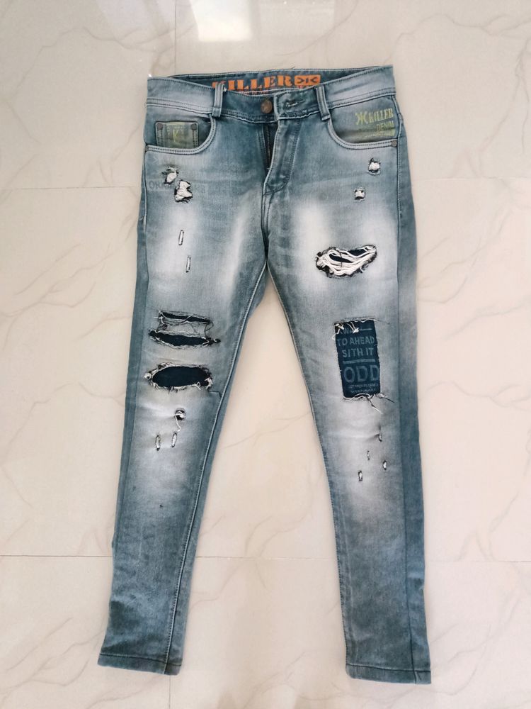 Killer Torned Pattern Jeans