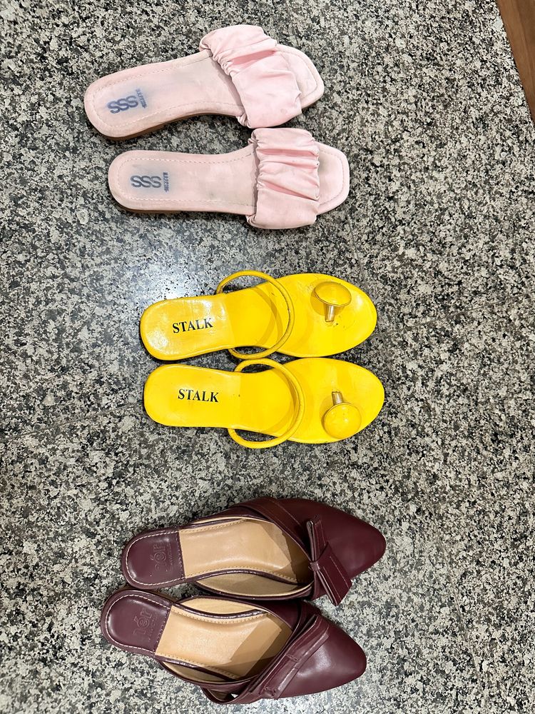 set of 3 flats