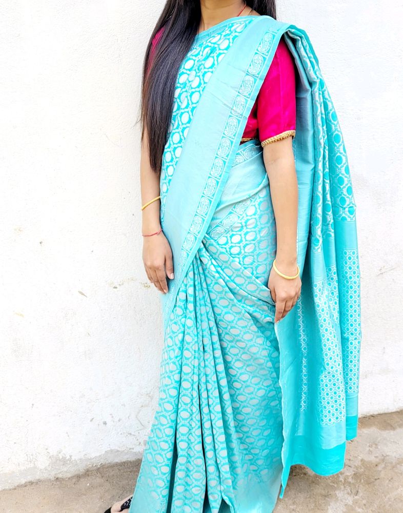 Sea Green Saree