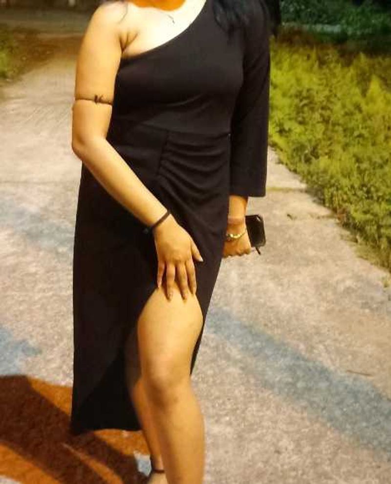 A Black Partywear Dress