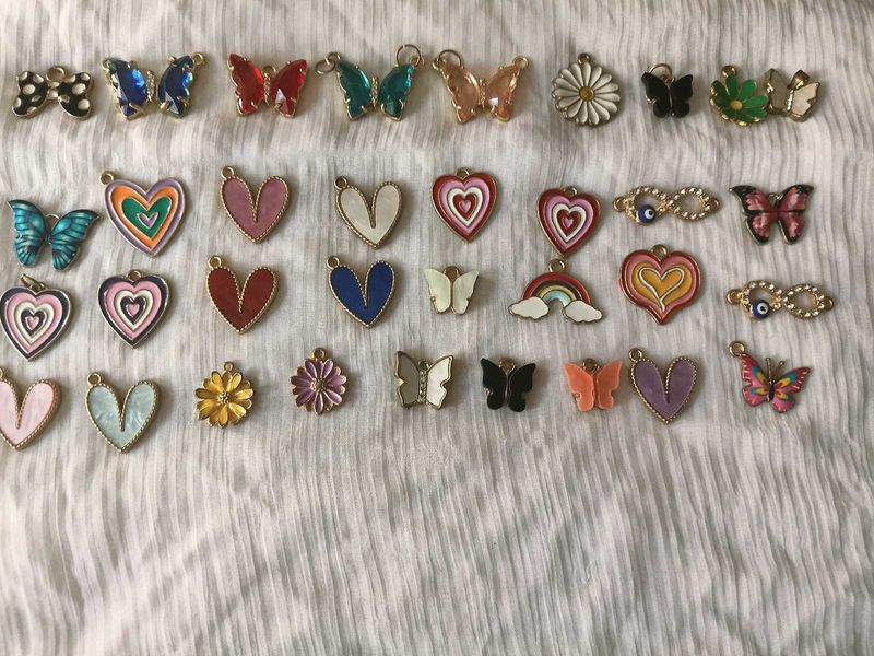 34 Enamel Charms