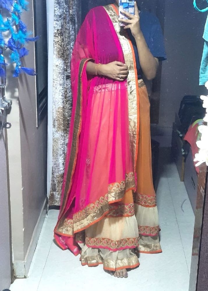 Lehnga Cunni No Blouse