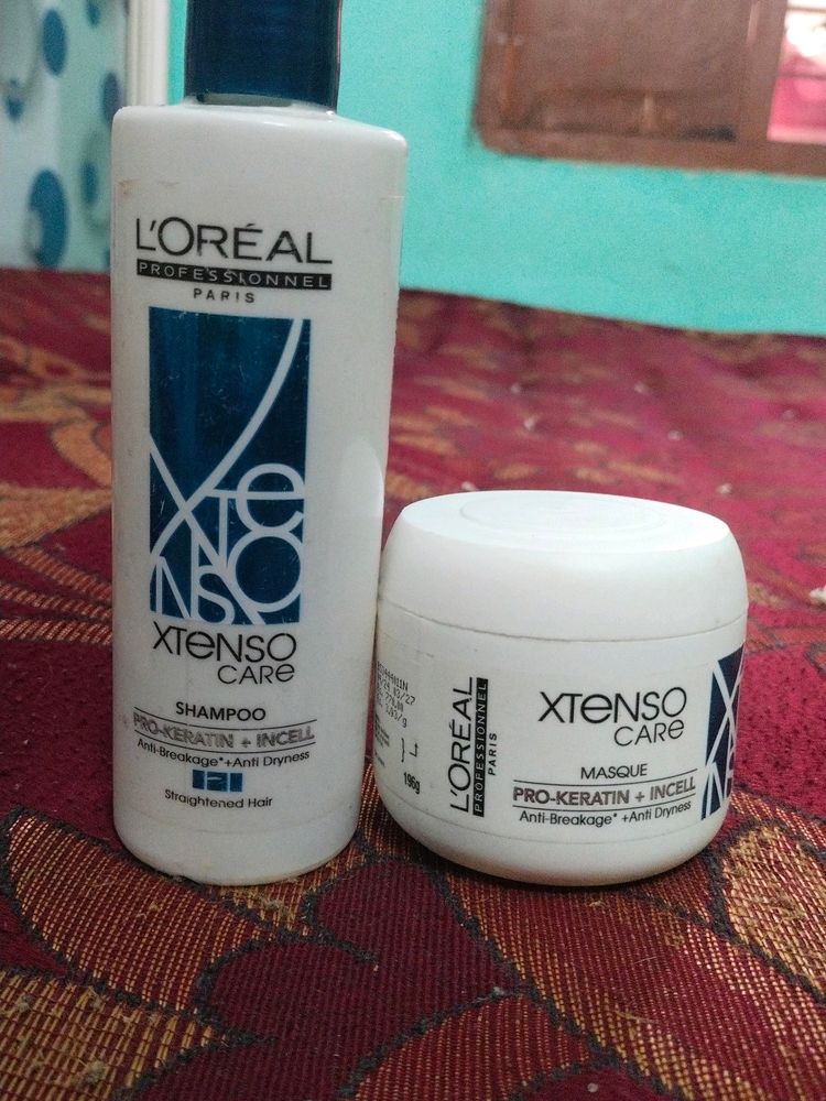 L'OREAL XTENSO care Pro-Keratin + Incell & Shampoo