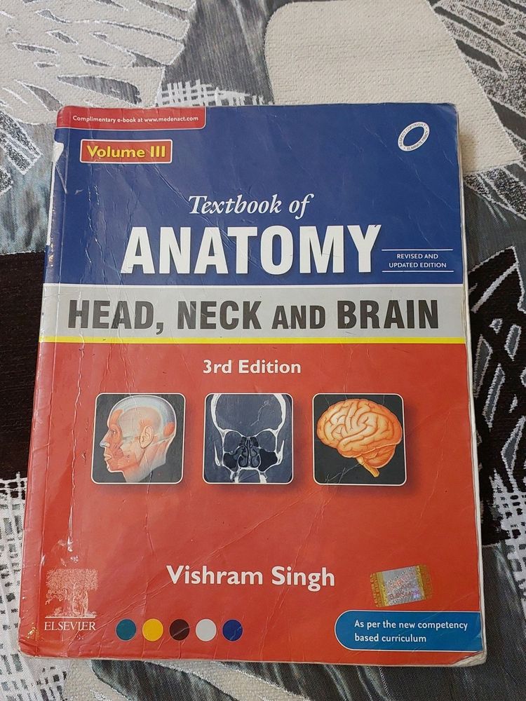 Textbook Of Anatomy Head, Neck & Brain