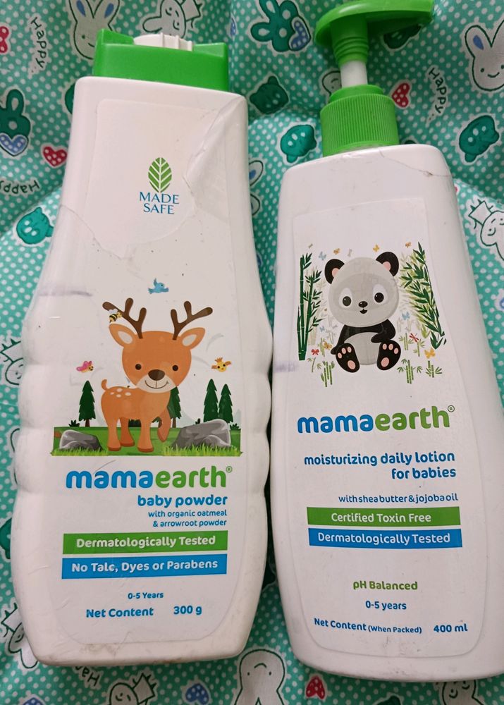 Mamaearth Baby Lotion And Dusting Powder