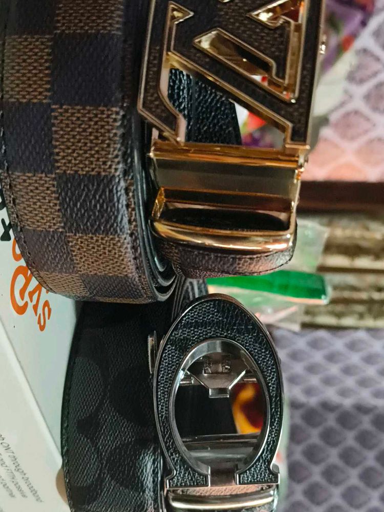 Combo Of Two Formal And Casualwear Belts For Men