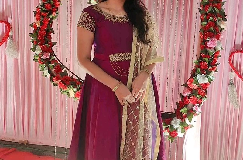 Purple dress/ Chudidar