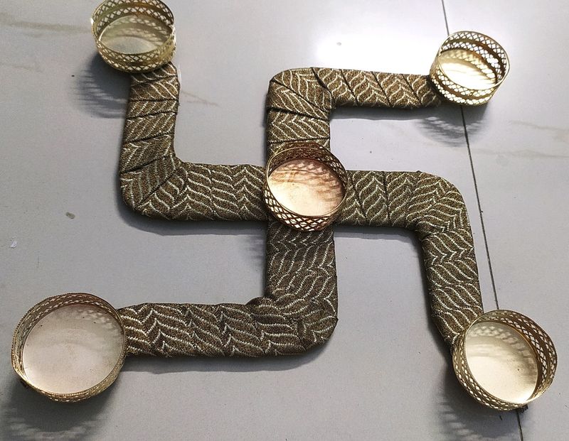 Swastik Tealight Candle Holder