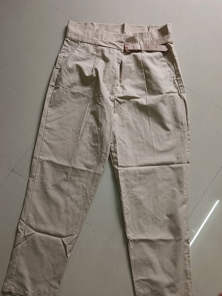 Tokyo Talkies Beige Colour Trousers 34 Size