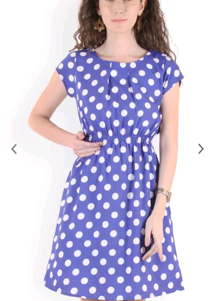 Blue Polka Dot Dress