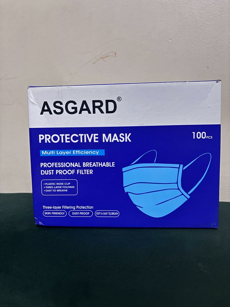 ASGARD protective Face Mask - Pack Of 100