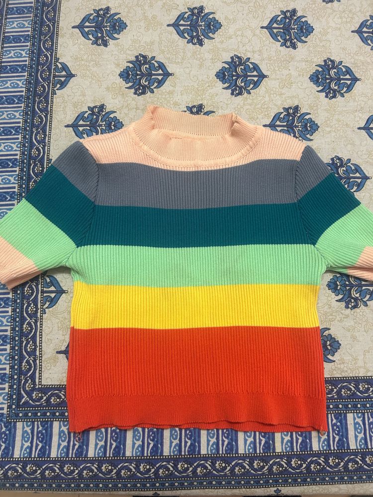 Rainbow Crop Top