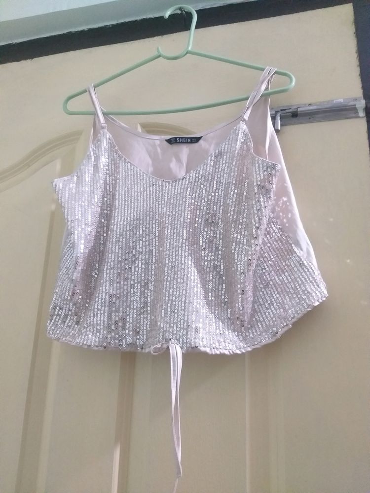 Shein Sequined Crop Top