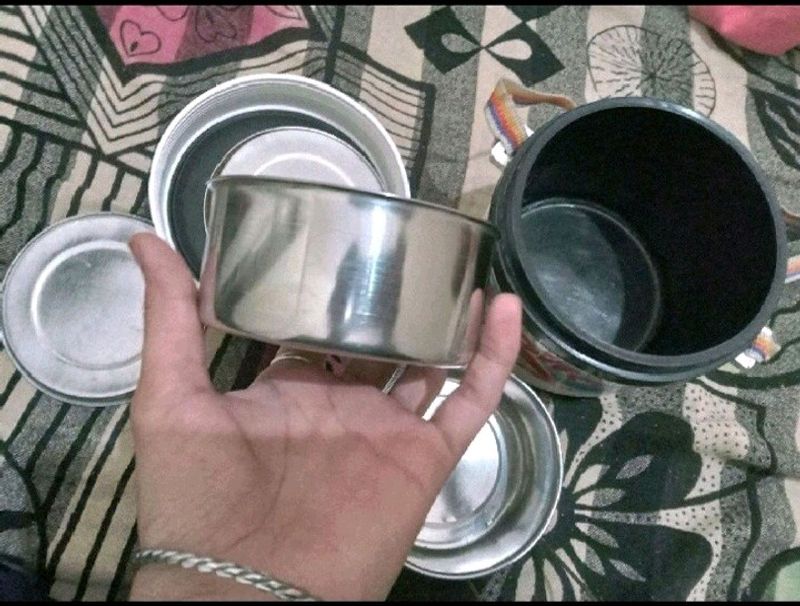 Double Steel Lid Tiffin